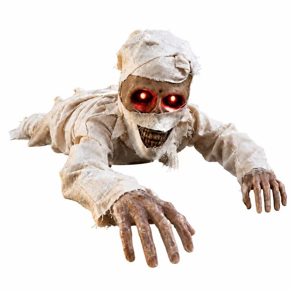 Crawling Design Yard Bloody Zombie Sound Activated Climbing Zombie Figure Halloween