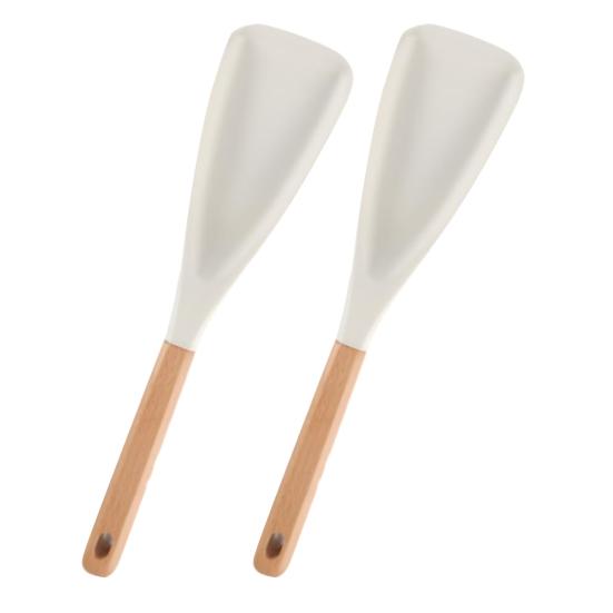 Силиконовые ложки для приготовления пищи, кухонная лопатка для еды, термостойкая антипригарная лопатка, ложка для помешивания и подачи