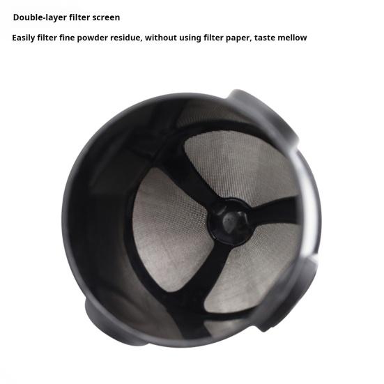 Капельница для заваривания кофе из нержавеющей стали. Двухслойный фильтр. Экологичный конический фильтр. Легко использовать.