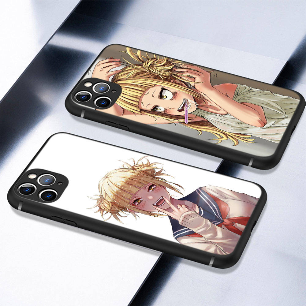Чехол DT3 Hero Academia Toga для iPhone 16, 15 Plus, 14, 13, 12, 11 Pro, 8, 7, 6S, 6 SE, 5S, X, XR, XS Max, Realme C30, C33, C31, 9I, Huawei P30, черный, мягкий чехол