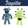 Fun And Colorful Joyville Monster Plush Toy 28cm Blue Two-eyed Monster 119g Soft Short Plush Pp Cotton Filling