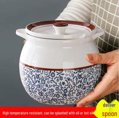Керамическая банка для хранения с ложкой