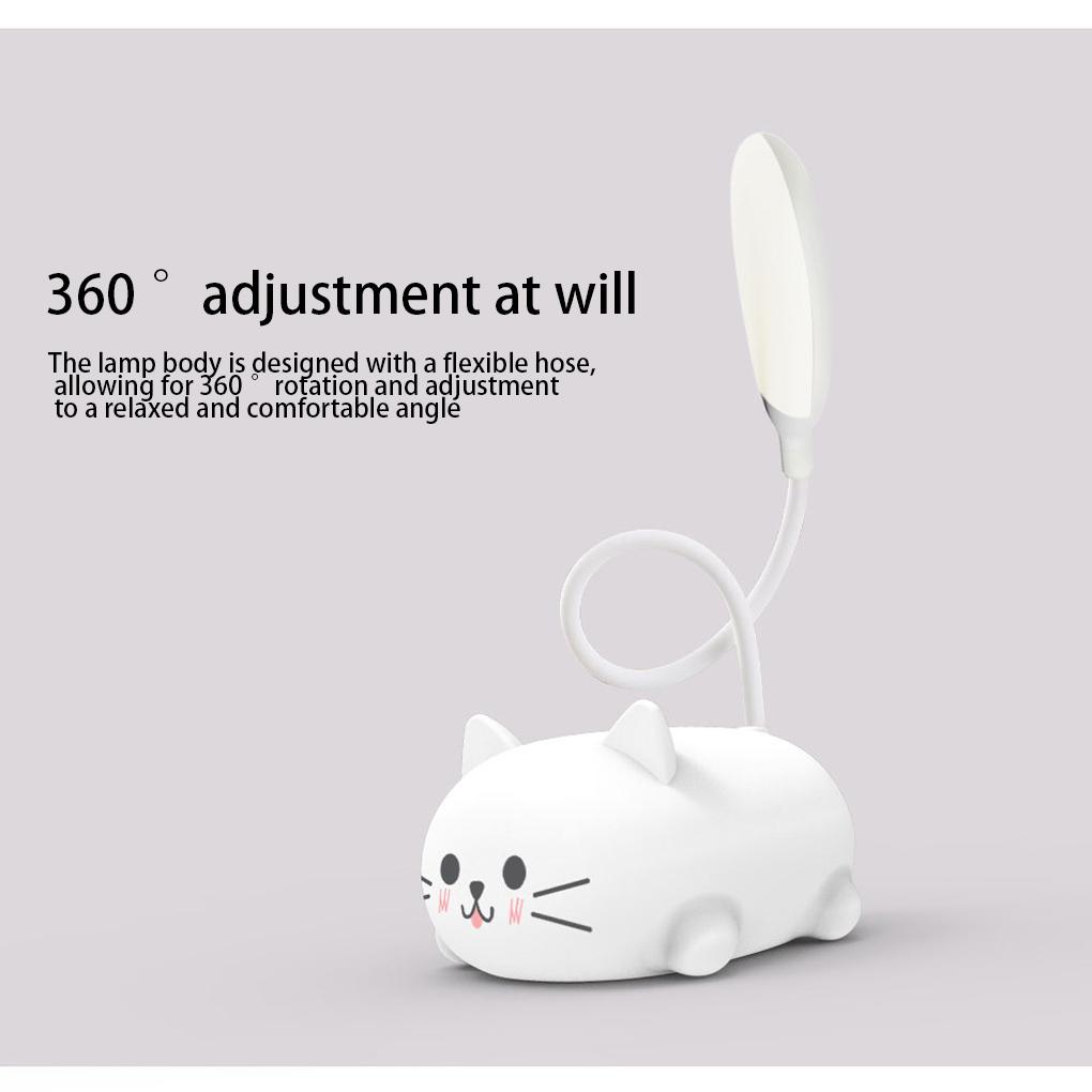 Современная светодиодная настольная лампа из АБС-пластика с портом зарядки USB и защитой глаз Маленькая настольная лампа Детская настольная лампа Милая настольная лампа