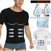 Men's Compression Shirt Undershirt Slimming Tank Top Workout Vest Abs Abdomen Slim Body Shaper Short Sleeve T Shirt