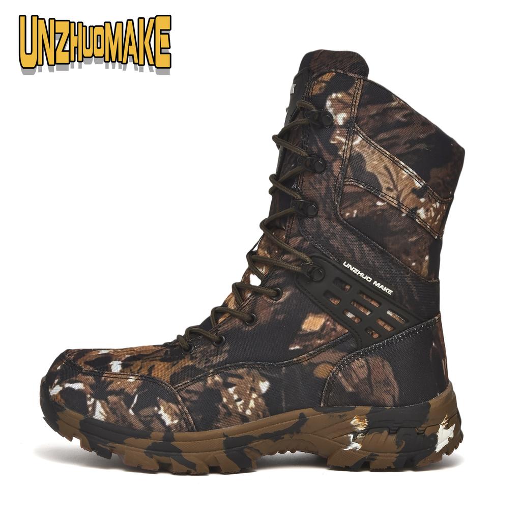 New Men Tactical Boots Military Plus Size Safety Ankle Breathable Outdoor Motorcycle Hiking Shoes Lace Up Male Climbing Shoes