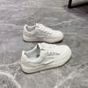 Белые туфли Женская обувь Весна и осень Новые Ins Супер популярная универсальная спортивная обувь Повседневная спортивная обувь на плоской подошве на шнуровке