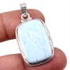 Подвеска из чистого серебра 925 пробы Natural Republic Larimar с драгоценным камнем 1,5 дюйма k3o79