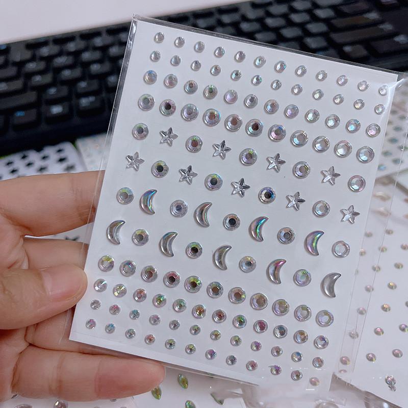 1 шт. одноразовые татуировки наклейки для лица ювелирные изделия Цвет Кристалл Алмаз DIY глаза лицо тело водостойкие украшения для макияжа стразы