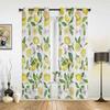 Летние акварельные лимонные винтажные оконные шторы для гостиной, роскошные занавески для спальни, кухонные шторы, шторы