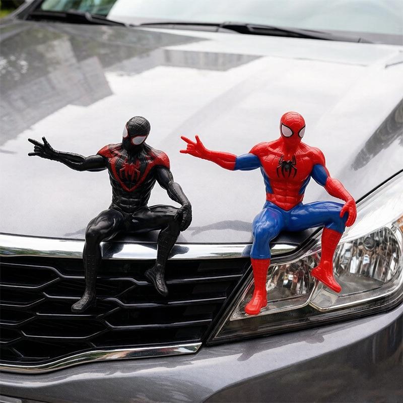 Car Rear Window Decorative Figure Ornament, Hanging or Sitting Doll Display for Vehicle Dashboard