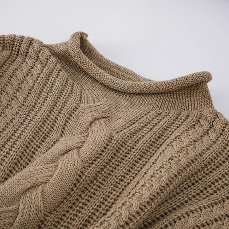 Свитер для женщин осень зима утолщенный пуловер теплый вязаный свитер длинный рукав джемпер свитер оверсайз топы