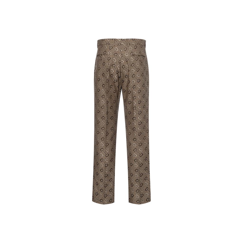 Gucci Классические брюки макси с мотивом уздечки 720965-ZAKIV-9549