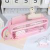 Kawaii Pencil Case Bag Portable Transparent Pen Pouch Box Waterproof for Girls Back to School Supplies Cute Korean Cancilware