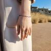 [Blossom Steel] Surgical Steel Hologram Thin Chain Bracelet (S8167876)