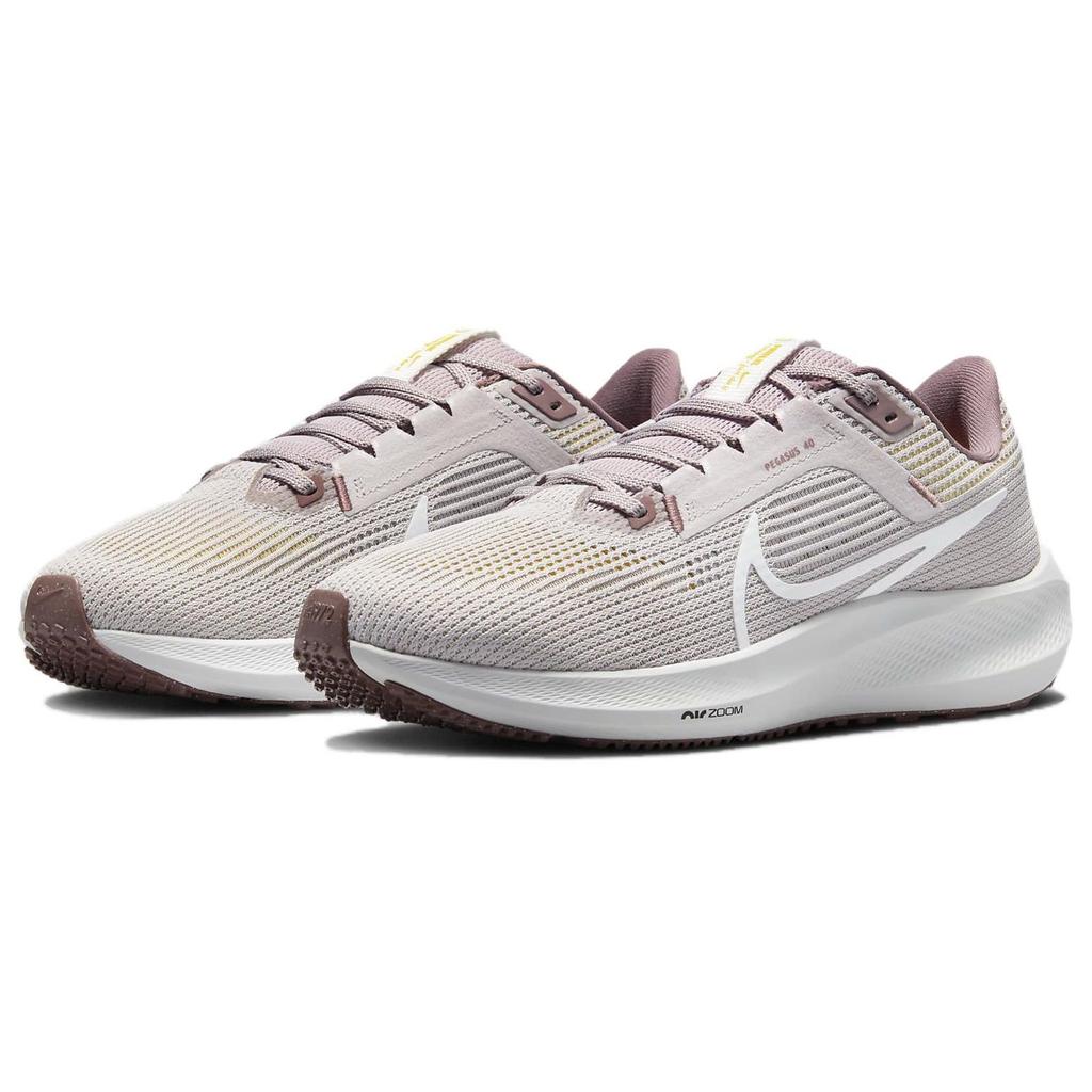 Nike Air Zoom Pegasus 40 Марафон Дышащие Низкие Повседневные Тренировочные Кроссовки для Бега Женские кроссовки Серый Розовый DV3854-010