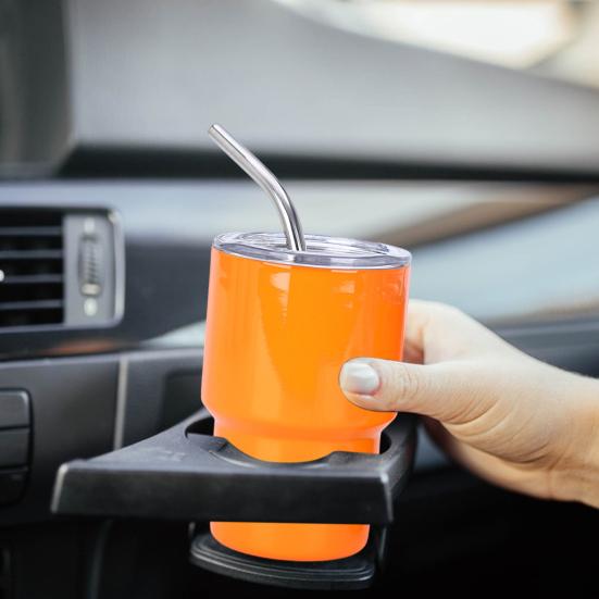 1/6 шт. Стакан из нержавеющей стали с крышкой-соломинкой 90/150 мл, мини-многоцелевой стакан