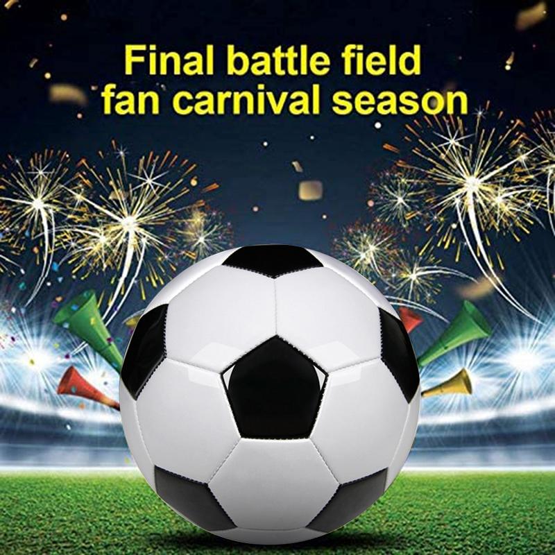 Размер 5 Профессиональные тренировочные футбольные мячи из искусственной кожи Черно-белые футбольные мячи Goal Team Atch Training Balls