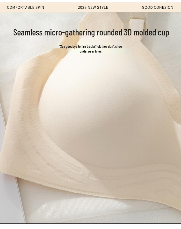 Бесшовный бюстгальтер пуш-ап для женщин: Мягкая, Беспроводная Поддержка против Провисания для Маленькой Груди
