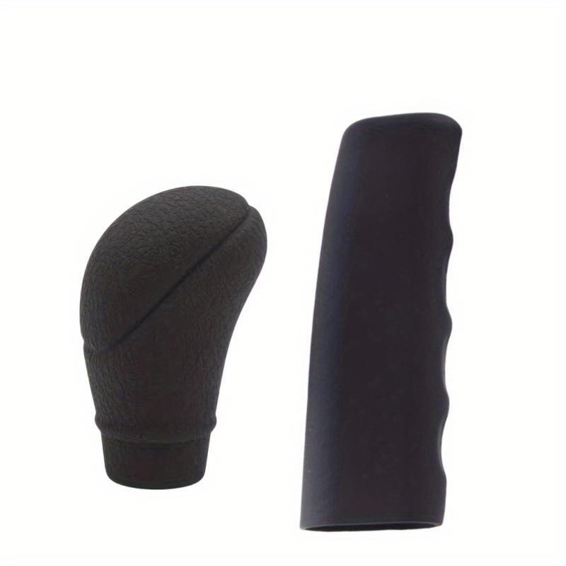 2pcs Car Auto Universal Silicone Shift Gear Knob Covers Handbrake Sleeve Protectors Car Styling Accessory Durable Knob Cover, Gear Shift Knob Cover