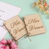 2 шт. Книги свадебных клятв, блокнот свадебных клятв, креативный прочный справочник из крафт-бумаги