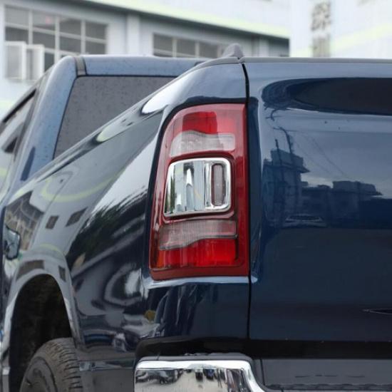 For - Dodge RAM 3500 ABS Chrome Exterior Rear Tail Light Cover Trim 2PCS