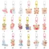 Fashion Jewelry Acrylic Phone Chain Bag Pendant Rabbit Cat Bear Keyring Keychains