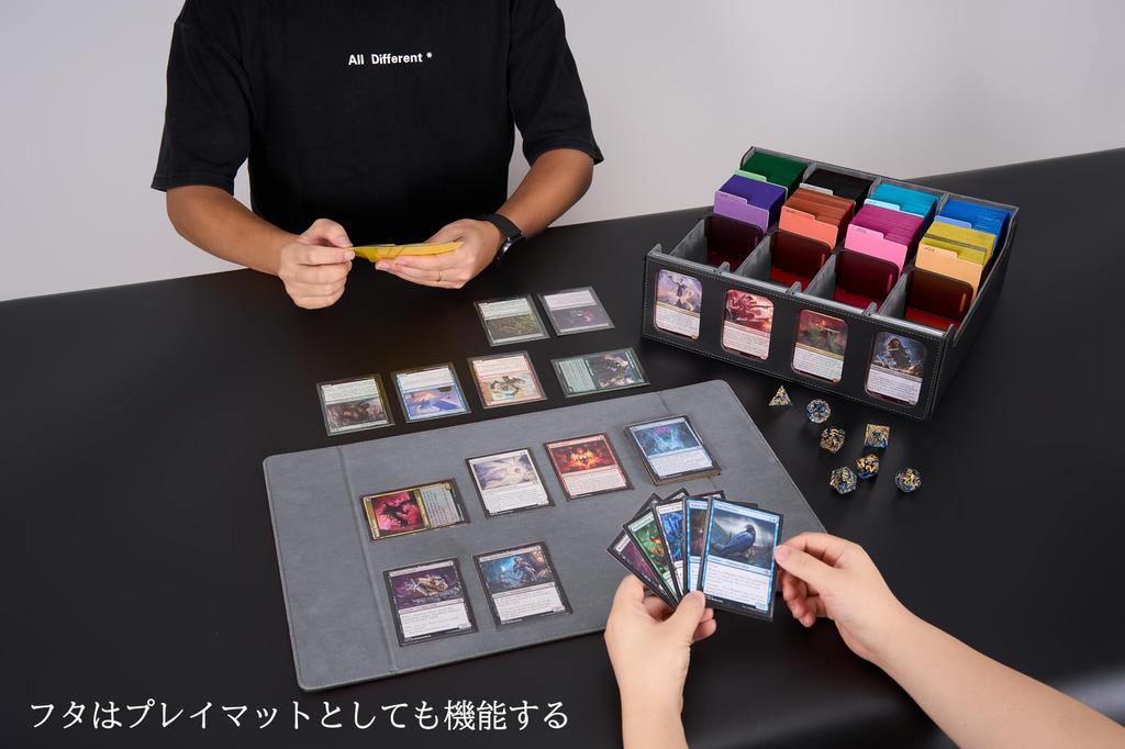 Футляр для карточек, футляр для хранения карт, коробка для хранения карт с окошком, слот для демонстрации, разделитель, стопор для карт, может использоваться для MTG, различные внутренние карты объемом 3000+ "можно