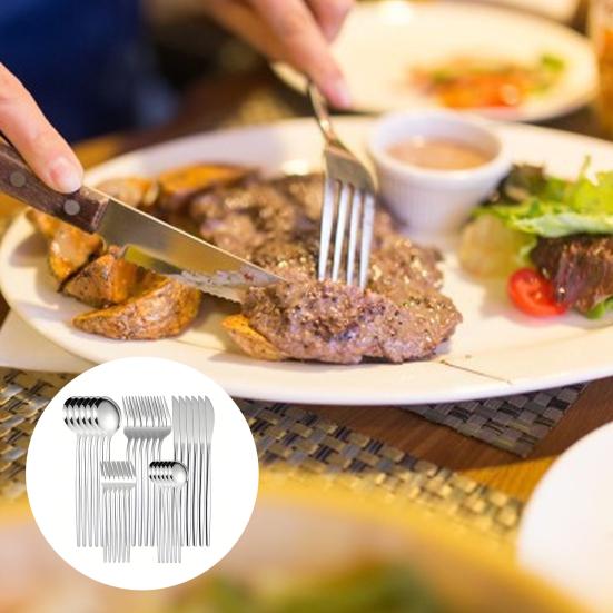 Набор столовых приборов для западного ресторана из нержавеющей стали