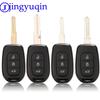 Jingyuqin 3 Buttons Remote Car Key Shell for Renault Sandero Dacia Logan Lodgy Dokker Duster 2016