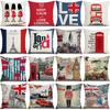 Pillow Nordic British Style Ins Linen Pillow Case Sofa Cushion Square Cushion Iron Tower