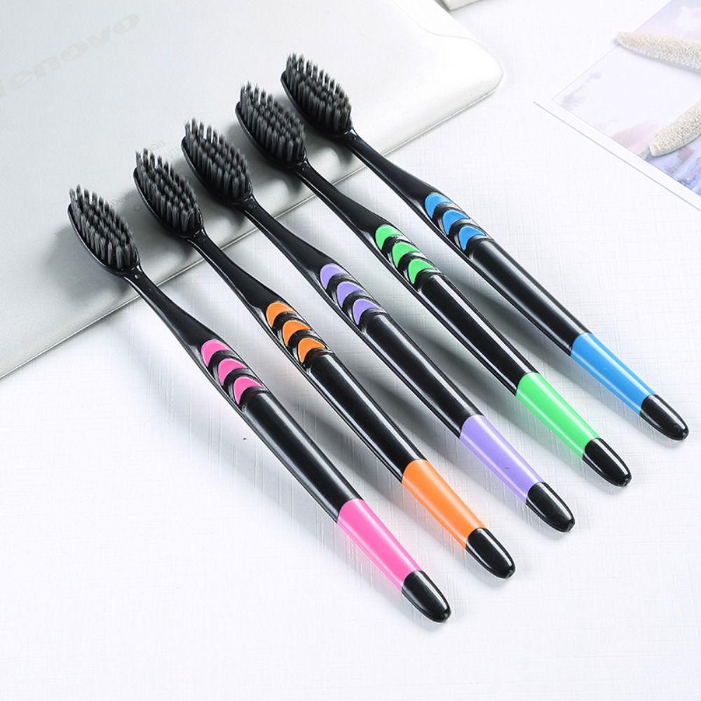 10PCS Ultra-Fine Bristles Family Pack Toothbrush Antibacterial Soft Bristle Toothbrushes Gum Care