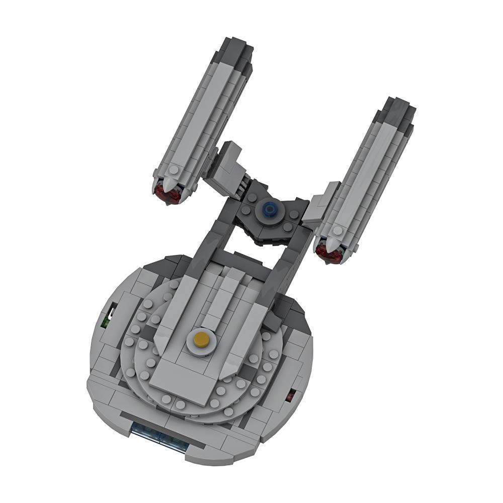 Gobricks MOC Космический Трек NX-01 Энтерпрайз Модель из Кубиков Серия Временной Шкалы USS NX-01 Энтерпрайз Строительные Блоки Космическая Образовательная Игрушка