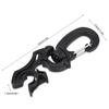 1Pc Outdoor Scuba Diving Double BCD Low Pressure Hose Clip Holder with Snap Hook Buckle(Black)