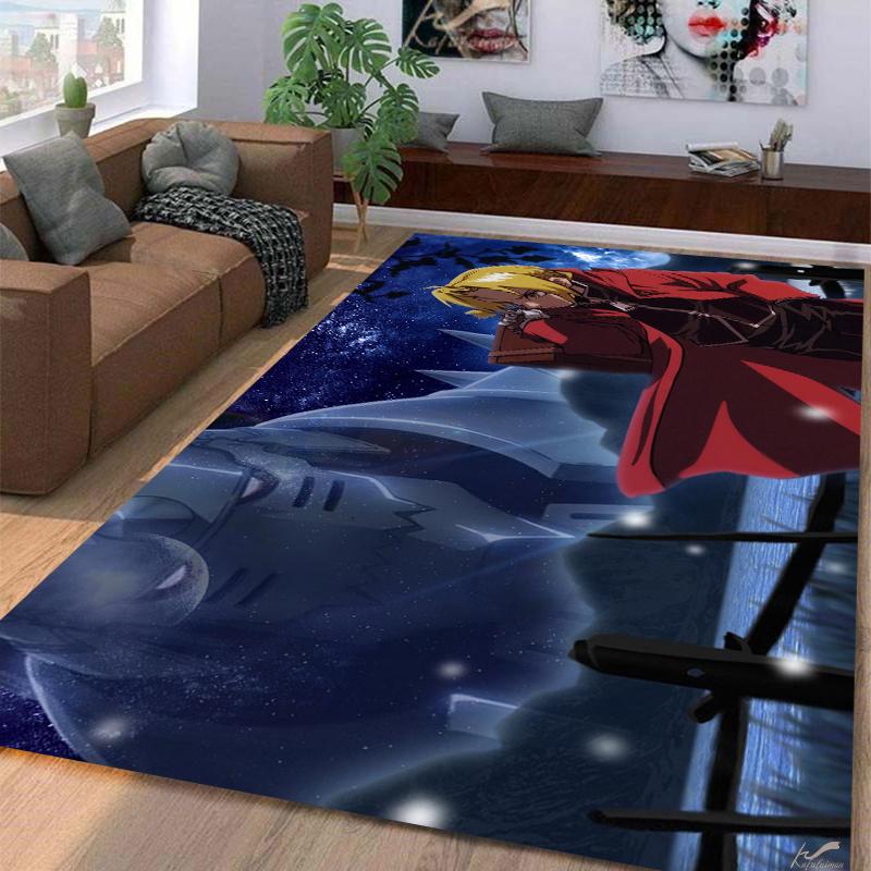 anime Fullmetal Alchemist Carpet multi-size Carpet for Living Room Bedroom Kid's Room Home Decor Area Rug Non-slip Mat Sofa Mat