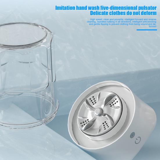 Yousheng Portable Washing Machine 1L Capacity Easy To Operate Rechargeable Lightweight Small Washer Cordless Socks Laundry Machine