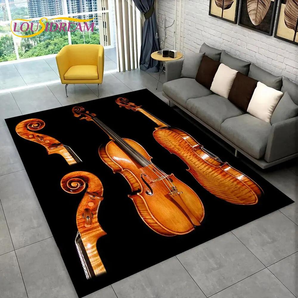 Классический коврик для скрипки, музыкальный коврик, ковер для дома, гостиной, спальни, дивана, коврик для кухни, декор для кухни, детский нескользящий напольный коврик