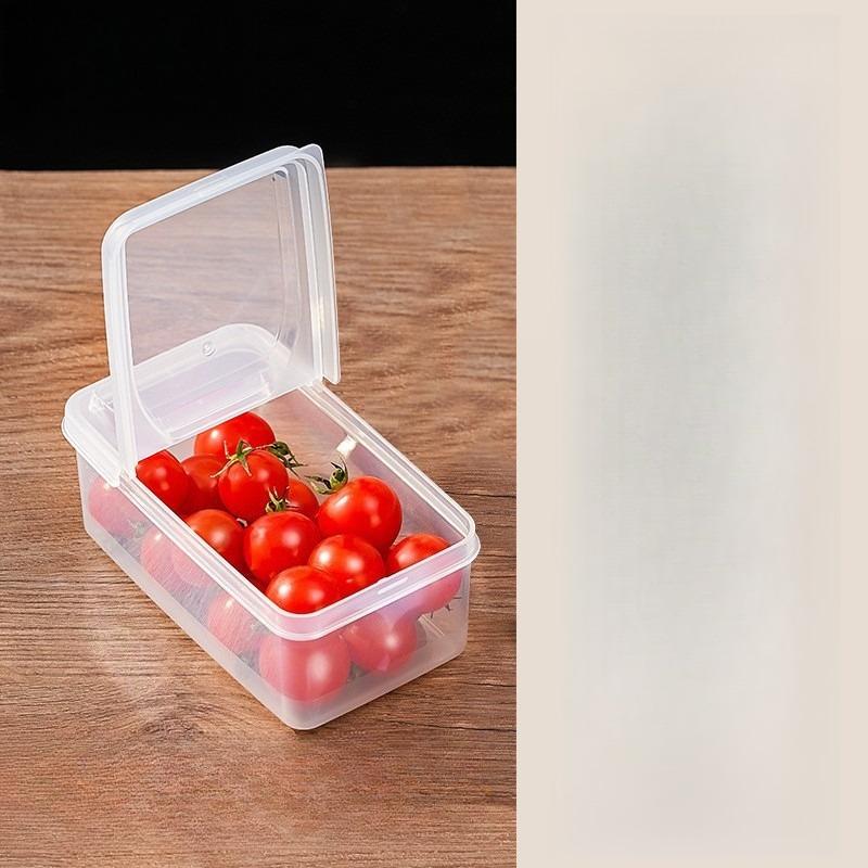 Контейнер для хранения продуктов с двойной секцией, Минималистичный прозрачный контейнер для кухни, Кухня, Летняя пляжная вечеринка, Еда, Кемпинг, Органайзер, Декор комнаты, Кухонные принадлежности.