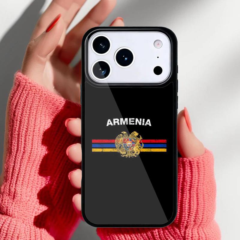 Армения Армянский Флаг Чехол для Телефона для iPhone 17 16 15 14 13 Pro Max Задняя Крышка для 12 11 Pro Coque