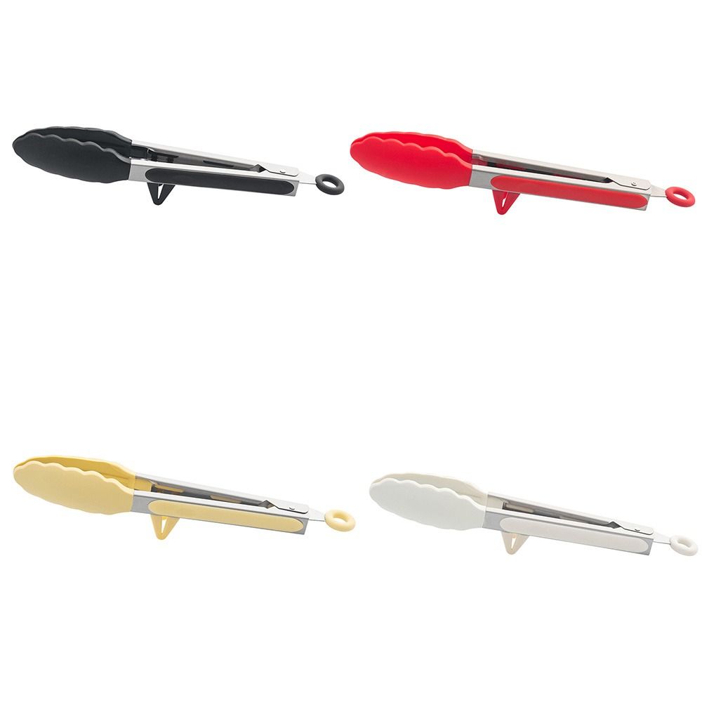 Силиконовые наконечники и подставка Кухонные щипцы для приготовления пищи Нескользящий зажим для барбекю Зажим для щипцов для барбекю Приготовление пищи