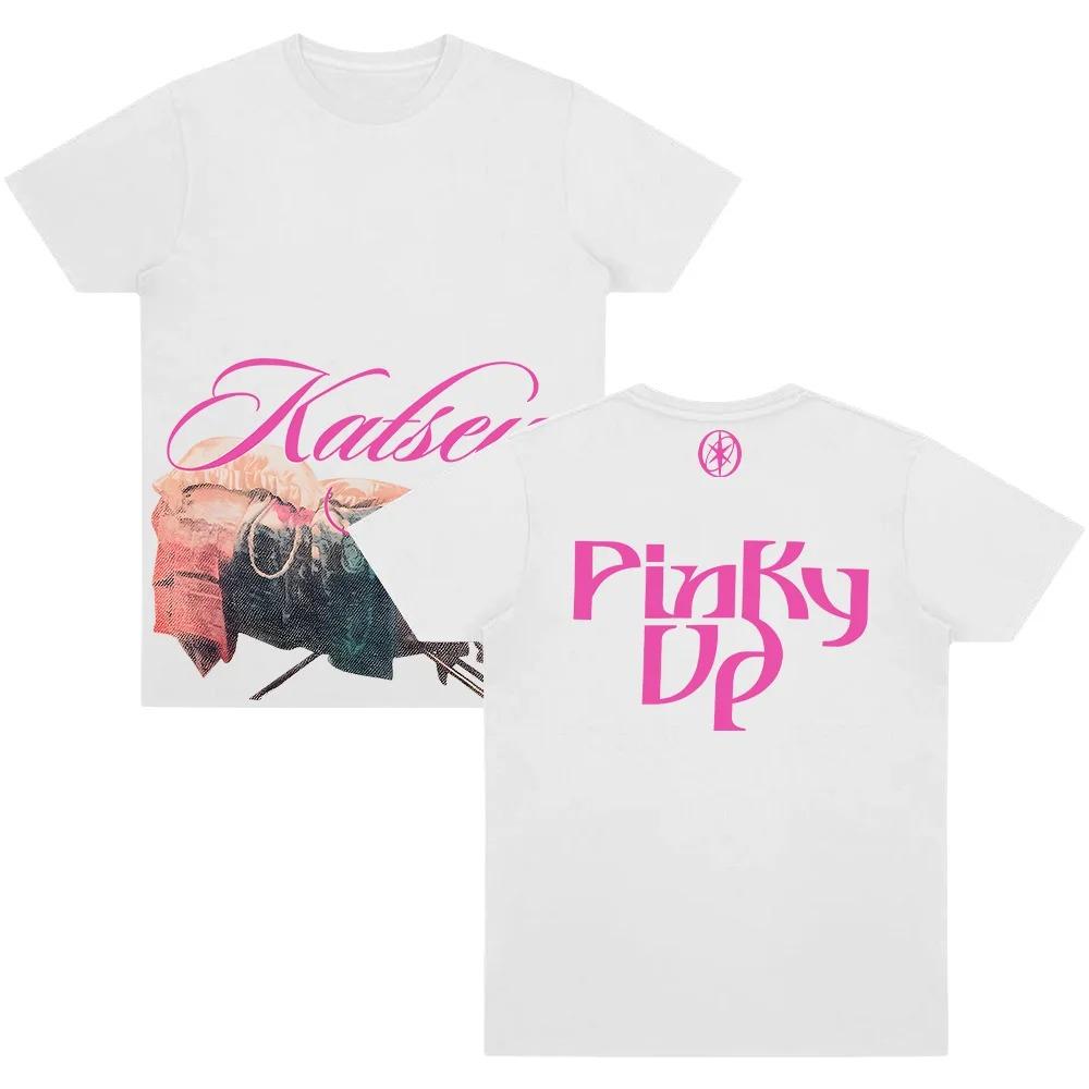 2026 Kpop Katseye PINKY UP Graphic Fashion T Shirts Pop Music Unisex Women Korean Aesthetic Tshirts Loose Male Cotton Casual Tees