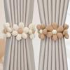 Flower Shape Curtain Tieback Elastic Band Window Curtain Buckles Magnetic Buckle Curtain Rope Holders Room Home Decor