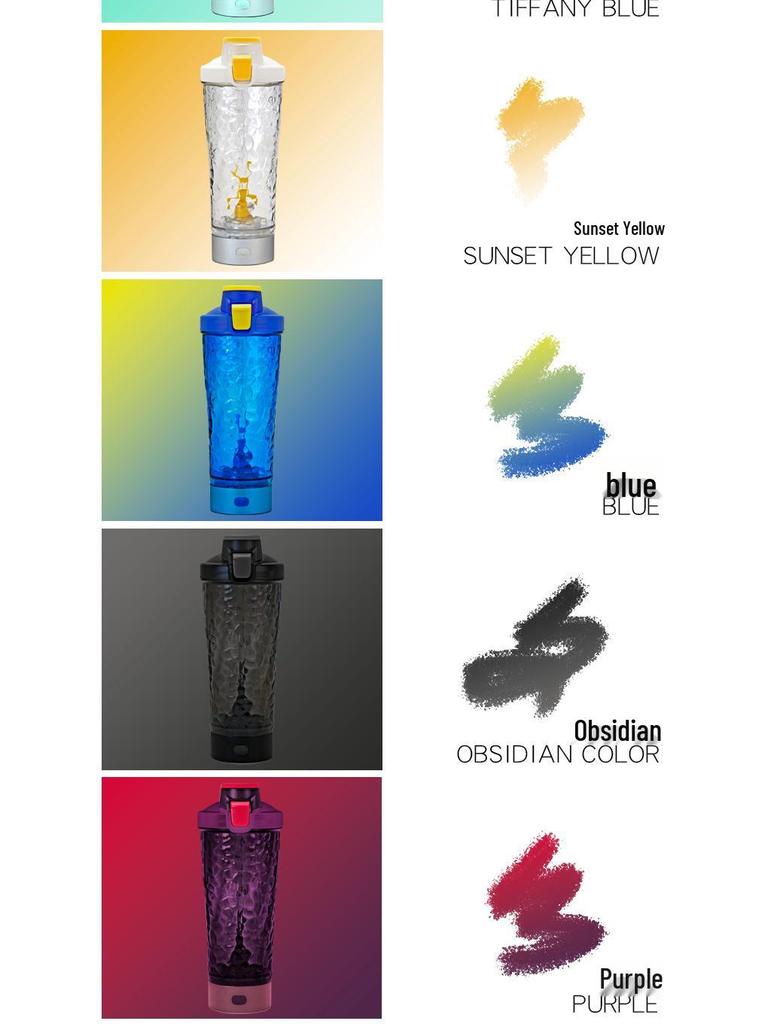 Автоматический магнитный шейкер для протеиновых порошков и кофе с возможностью нанесения логотипа на заказ