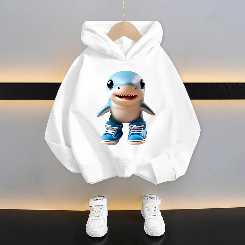 Kids Hoodie Funny Cartoon Graphic Sweatshirts Boys Casuals Long Sleeves Tops Girl Clothes