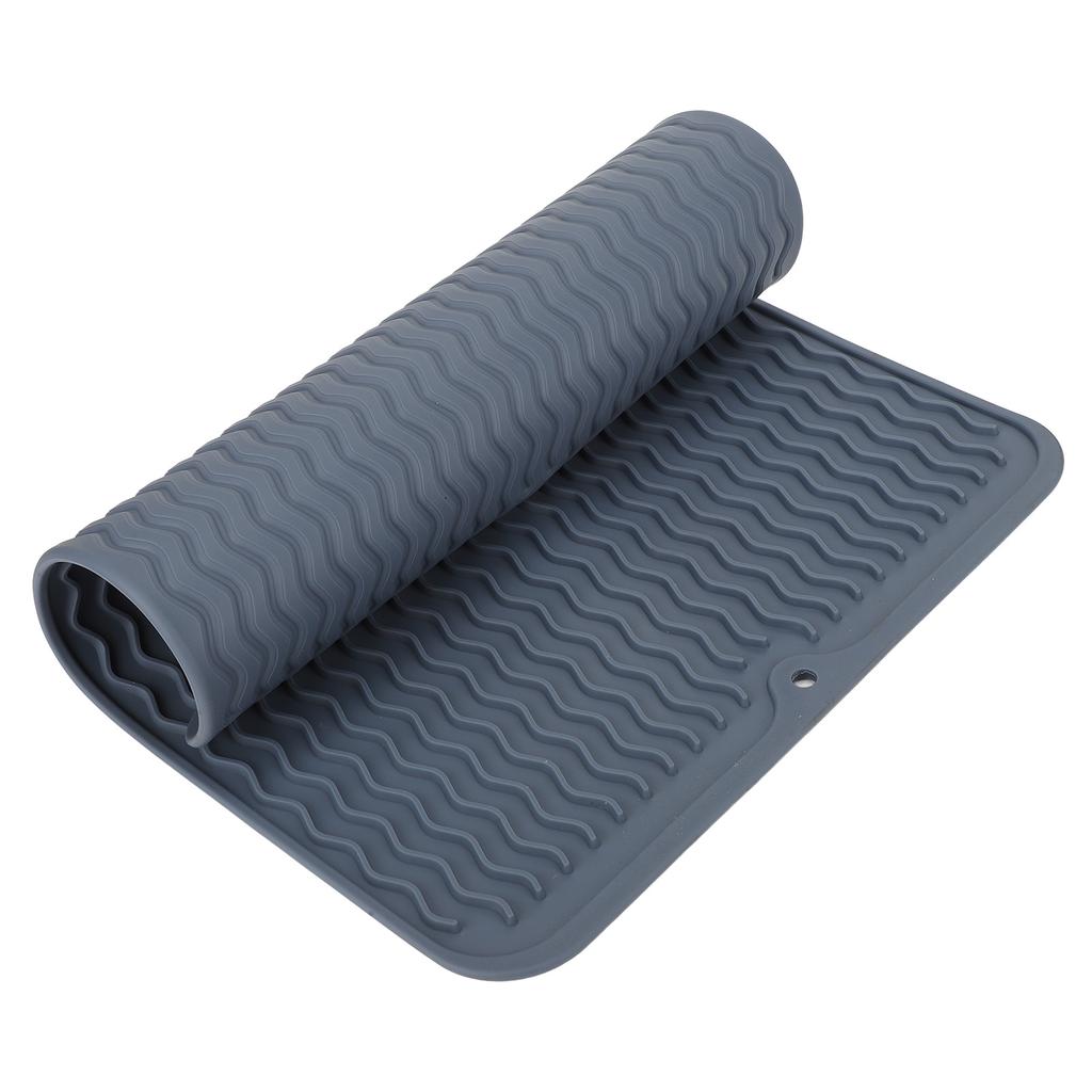 Коврик для сушки посуды Мягкий Гибкий Резиновый Термостойкий Нескользящий Не содержит БФА Экологичный Широкое применение Подушечка для сушки посуды