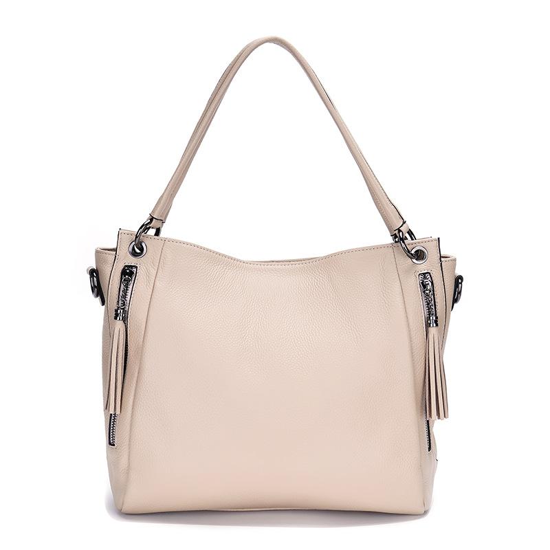 Узор Wind Lychee, первый слой коровьей кожи, большая вместимость, модные складные сумки на одно плечо, эта партия повседневных сумок через подмышку