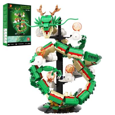 JMBricklayer Dragon Blocks Светодиодная подсветка 70134 - Крутая модель животного-дракона для взрослых Модель дракона Строительная игрушка Dragon Ball - Декоративный подарок на день рождения