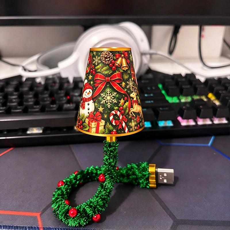 Рождественская елка Проекционная Лампа USB Гибкая Гирлянда Праздничный Узор Проектор Для Рождества Дома Настольный Декор для Вечеринки