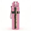 1PC Simple Christian Cross Solid Print 750ml Color Plastic Sports Water Bottle Leakproof Flip Straw Lid Suitable for Sports Office Home Use