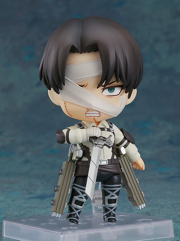 Good Smile Company Nendoroid Атака титанов Леви Аккерман Финальный сезон Пластиковая окрашенная подвижная фигурка Вер. Немасштабируемый (Переиздание)