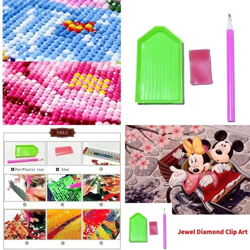 Simplistic A4 Diamond Painting Tool Set Plastic Light Board Copy Table Point Drill Pen Clay Kit